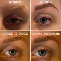 Etapes microblading + retouche