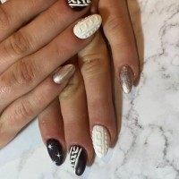 Rallongement ongles effet pull
