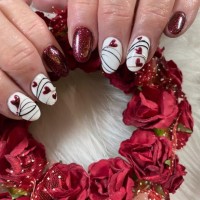 Ongles Saint-Valentin